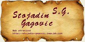 Stojadin Gagović vizit kartica